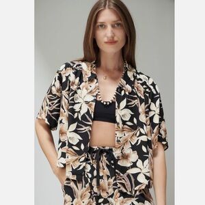 THE GREAT The Cruise Top Vintage Hawaiian Floral size 1